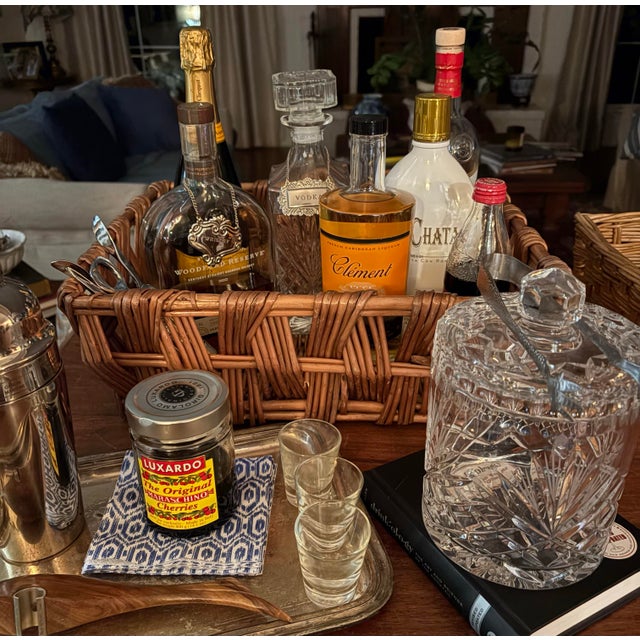 This beautiful Vintage Basket with its UNUSUAL hand woven pattern will add warm, organic texture to any room. Crafted with...