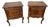 Vintage Bedside Tables in Oak, Set of 2 For Sale