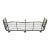 Vintage Brass and Black Wire English Fireplace Fender For Sale