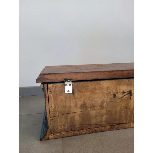 Antique Lacquered Table Trunk For Sale - Image 15 of 17