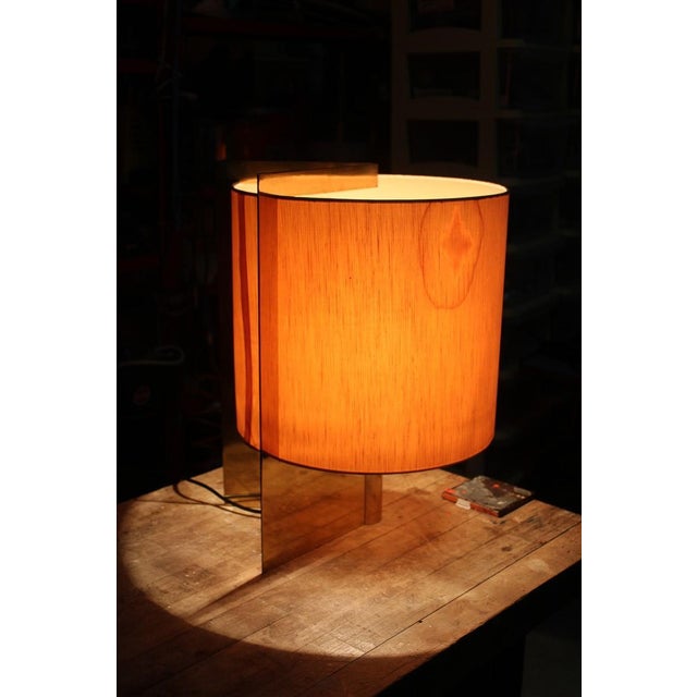Brass and Fabric Table Lamp by Giuliana Gramigna, 1970s For Sale - Image 9 of 12