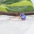 Aaa Tanzanite Ring With Earth-Mined Diamond Accents: Solid 14k Gold, 7x5mm, Size 6.75 For Sale In Columbus - Image 6 of 9