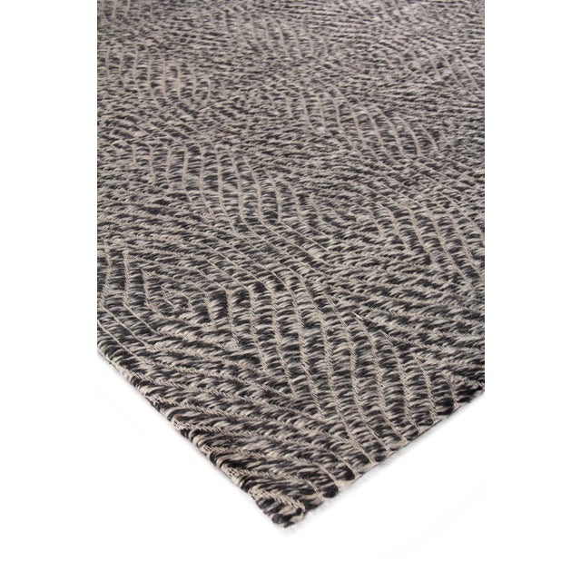 Not Yet Made - Made To Order Sanz Flatweave Wool Silver Rug - 6'x9' For Sale - Image 5 of 11