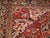 Textile Vintage Oversized Persian Heriz Serapi, Hand-Knotted, Geometric Medallion Pattern, Red & Blue, 11x15 For Sale - Image 7 of 11