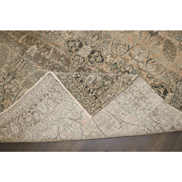 Neutral Color Persian Bidjar Rug no. j5233 For Sale - Image 11 of 11