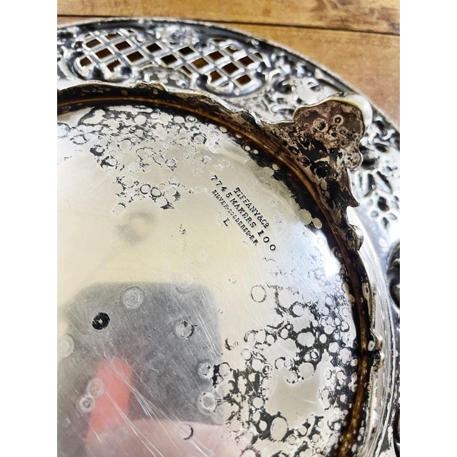 A beautiful antique circa late 1800s silver plated muffin or tea cake stand made by Tiffany & Company! In excellent...