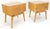 Tan Pair Swedish Edmund Spence 2 Drawer Blond Birch Night Bed Stands Cabinets For Sale - Image 8 of 12
