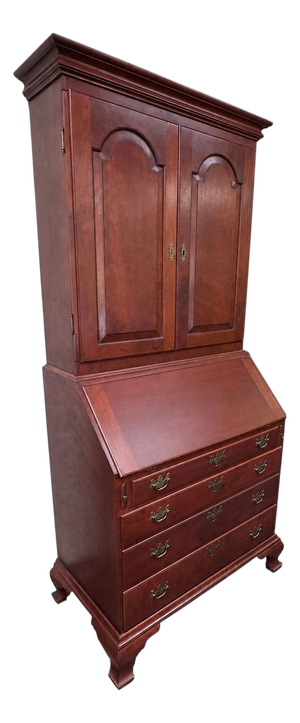 Eldred Wheeler Cherry Chippendale Secretary Desk & Bookcase – Bench Made, Massachusetts