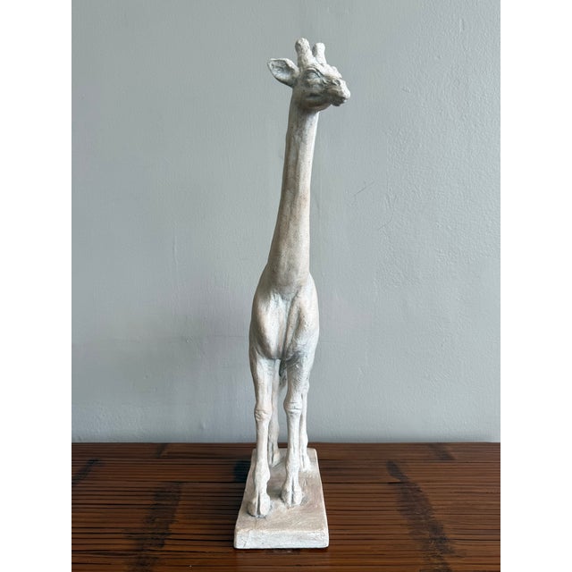 Vintage Boho Ceramic Giraffe Sculpture For Sale - Image 4 of 6