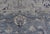 Traditional Turkish Angora Oushak Rug With Steel Blue Field and Light Gray Border For Sale - Image 3 of 14