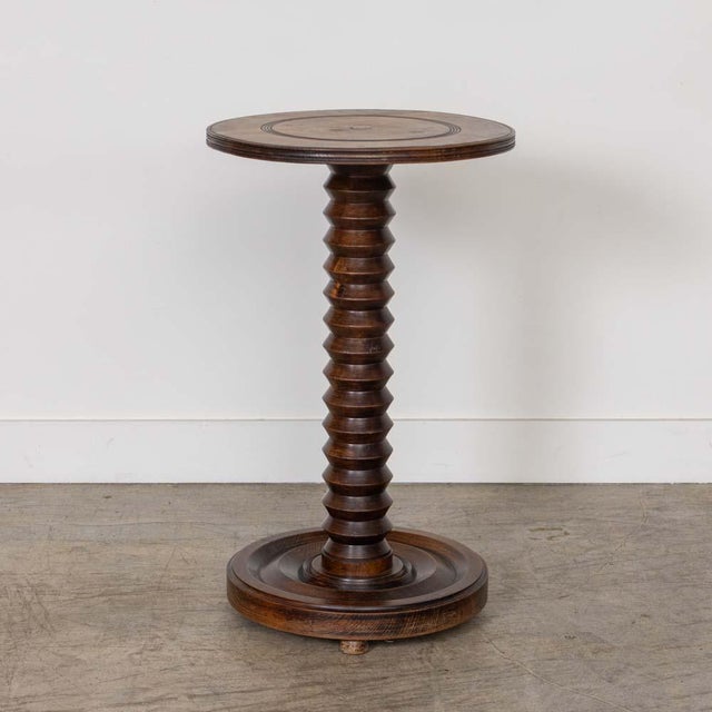 French French Carved Side Table by Charles Dudouyt For Sale - Image 3 of 9