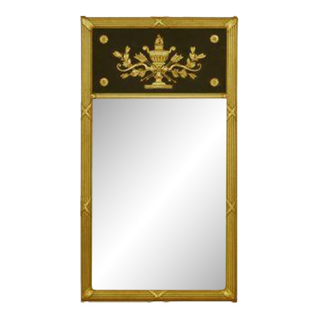 Friedman Brothers The Perignon Mirror in Classic Gold and Black - 24"x46" For Sale