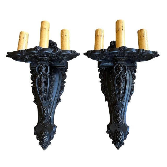 The detail on these cast aluminum sconces will enhance any style of your beautiful home. Great for any larger space or...