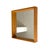 Glass Vintage Oak Mirror, 1970s For Sale - Image 7 of 7