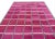 Raspberry Pink Handmade Cotton Natural Vegetable Dyed Raspberry Pink Cream & Green Windowpane Checked Rug - 9'x12' For Sale - Image 8 of 10