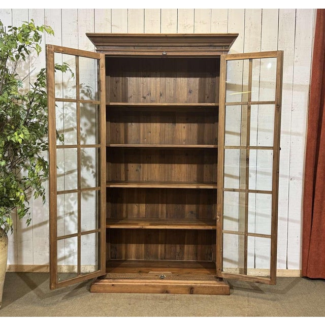 Modern Fir Wood Bookcase, 1980s For Sale - Image 3 of 18