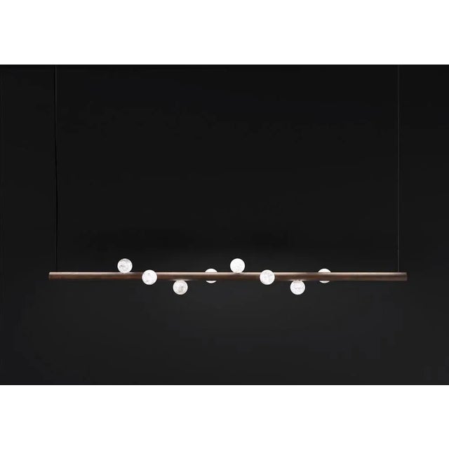 Demetra ruggine of florence metal pendant lamp 1 by alabastro italiano dimensions: d 12 x w 120 x h 12 cm. Materials:...