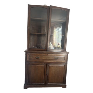 English Victorian Mahogany Secretaire Bookcase, 1880s For Sale