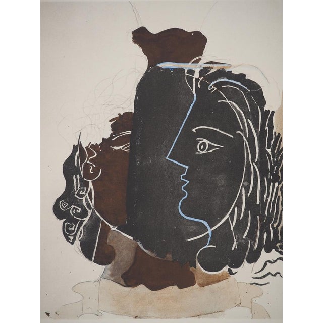 Georges BRAQUE (1882-1963) Greek profile, 1962 Collotype (Atelier Lichtdruck) Unsigned Limited to 600 unnumbered copies On...