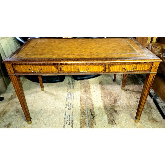 Maitland Smith Leather Top Writing Desk Chairish