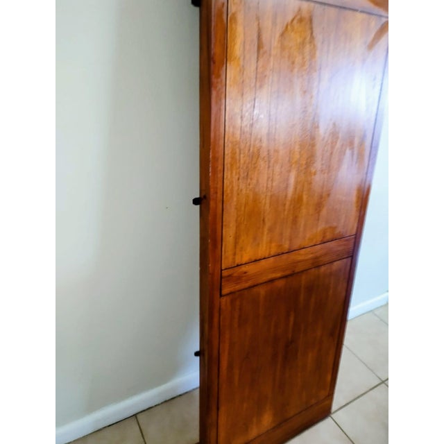 Extendable Dining Table Made of Solid Pine, Decorated With Polished Stone For Sale In West Palm - Image 6 of 8
