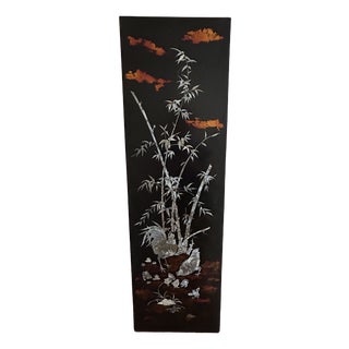 Vietnamese Lacquer Panel from Hong Phuoc, 1950s For Sale