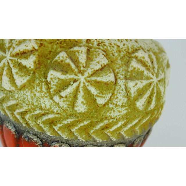 West Germany vintage ceramic vase from Bay Keramik from the 1960s. Model no. 73 30 in a very nice glaze combination,...