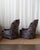Pair of Vintage Tufted Floral Velvet High Back Chairs For Sale - Image 9 of 13