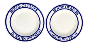 House of Blues Plates- a Pair