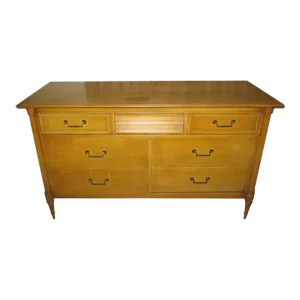 1960s Vintage Bassett Furniture 7 Drawer Dresser