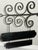 Large Antique Wrought Iron Bracket With Two-Tier Wooden Sign, "Inn & Antiques" For Sale - Image 4 of 10