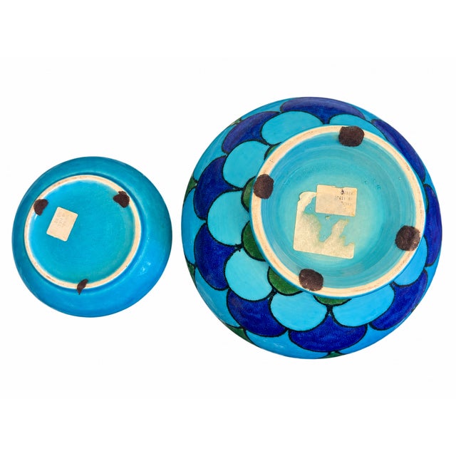 1960s 1960s Italian Modernist Ceramic Bowl & Ashtray Set | Rosenthal Netter Attributed | Series 238 For Sale - Image 5 of 18