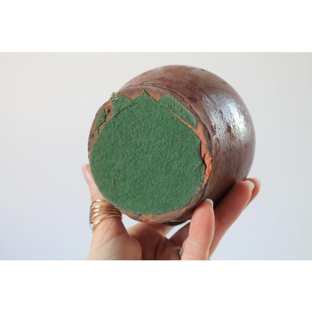 Vintage Studio Art Pottery Bud Vase or Small Jug With Handle For Sale - Image 9 of 9