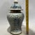 Ceramic Chinese Blue and White Double Happiness Floral Porcelain Ginger Jar, Chinoiserie Lidded Vase For Sale - Image 7 of 8