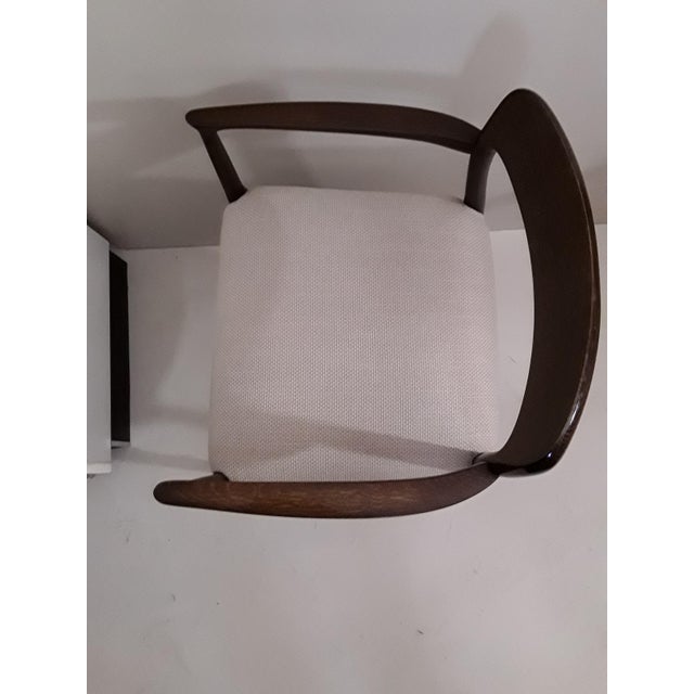 Wood Set of Model 56 Oak Armchairs by Niels Möller for J.L. Møllers, 1950s For Sale - Image 7 of 10