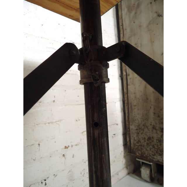 Mid 20th Century Vintage Industrial Accordion Table For Sale - Image 9 of 10