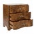 2020s Matthew Izzo Home Dark Burlwood Three Drawer Side Table With Acrylic and Brass Drawer Pulls For Sale - Image 5 of 8