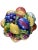 Realism Large Vintage Terra Cotta Glazed Della Robbia Ceramic Woven Basket With Fruit Assortment For Sale - Image 3 of 8