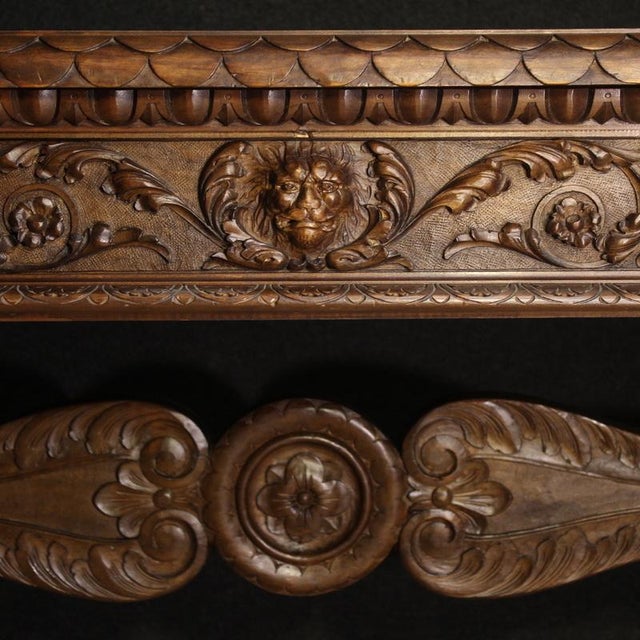 Brown Vintage Tuscan Table in Wood, 1950 For Sale - Image 8 of 13