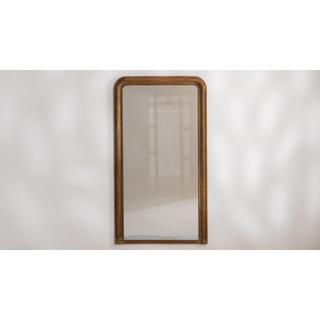 1880s French Gold Louis Philippe Giltwood Mirror For Sale - Image 14 of 15