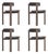 Wood Principal Dining Chairs by Bodil Kjær, Set of 4 For Sale