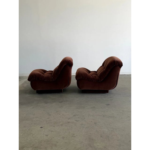 1980s Sculptural Tufted Lounge Chairs - Pair For Sale - Image 14 of 14