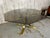 1980s Mastercraft Style Brass, Burl, & Smoked Glass Dining Table For Sale - Image 4 of 13