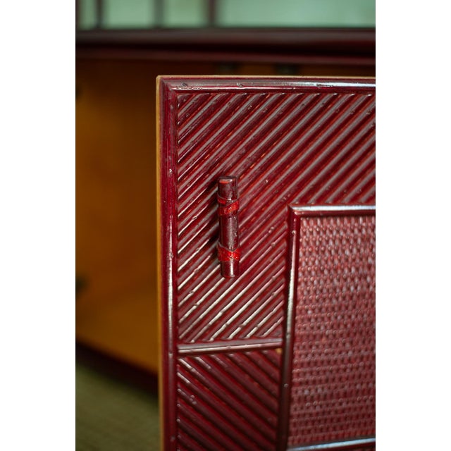 Lacquered Arched Bookcase, 1980s For Sale - Image 12 of 14
