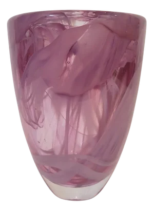 Atoll Vase in Blown Glass by Anna Ehrner for Kosta Boda, 1980s