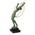 Elegant Art Deco sculpture Hoop Dancer titled ILLUSION created by Fayral (Pierre Le Faguays) for Max Le Verrier. The...