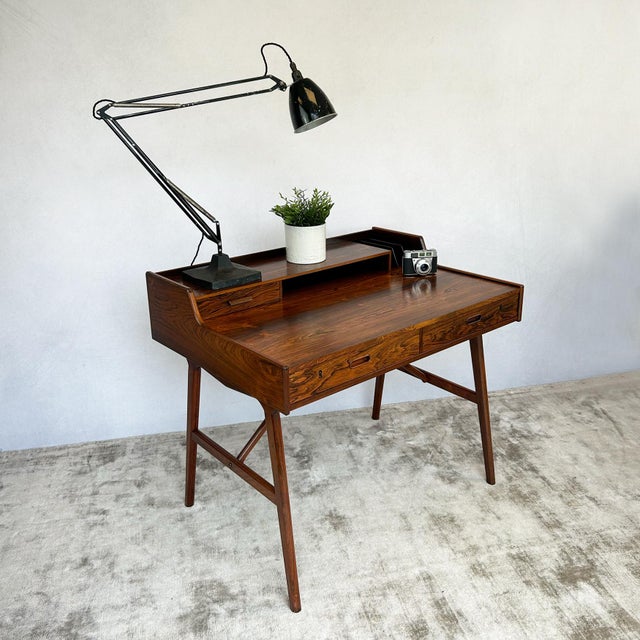 Brown Model 65 Desk in Rosewood by Arne Wahl Iversen, 1960s For Sale - Image 8 of 15