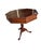 Chippendale Vintage Custom Mahogany Octagon Pedestal Side Table Ball and Claw Feet Jefferson For Sale - Image 3 of 18