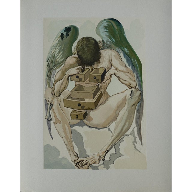 Salvador Dali, L'ange déchu, Etching For Sale