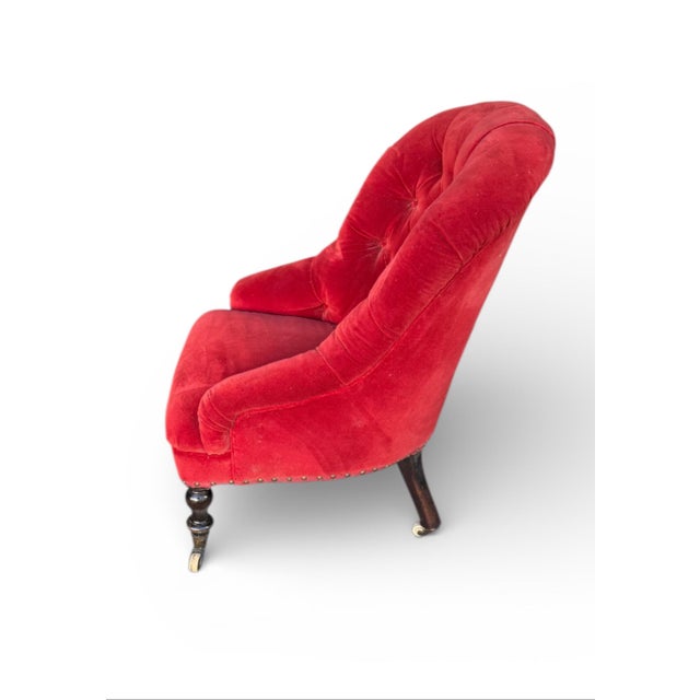 Early 20th Century Antique Eve Chair in the Manner of George Smith For Sale - Image 5 of 5